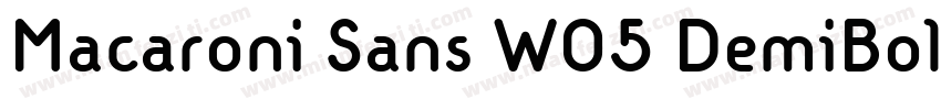 Macaroni Sans W05 DemiBold字体转换